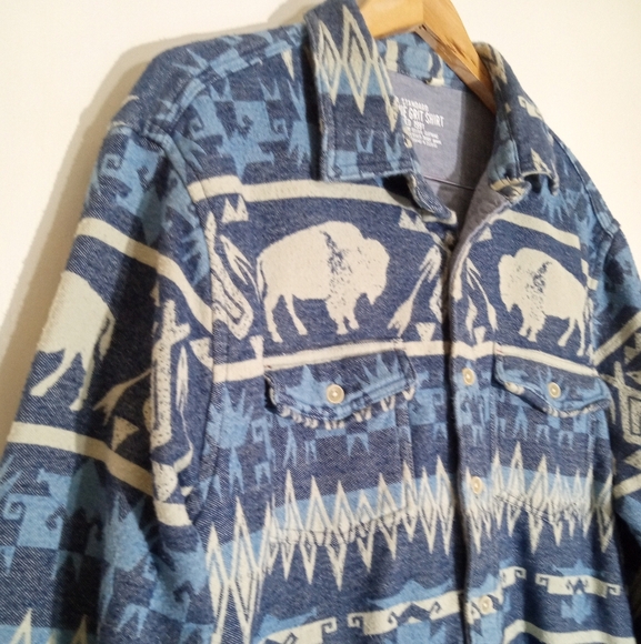 Superior Standard Original True Grit Southwestern button down shacket - Picture 2 of 13